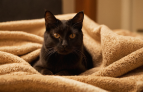 Why is My Cat Biting My Blanket and Purring?