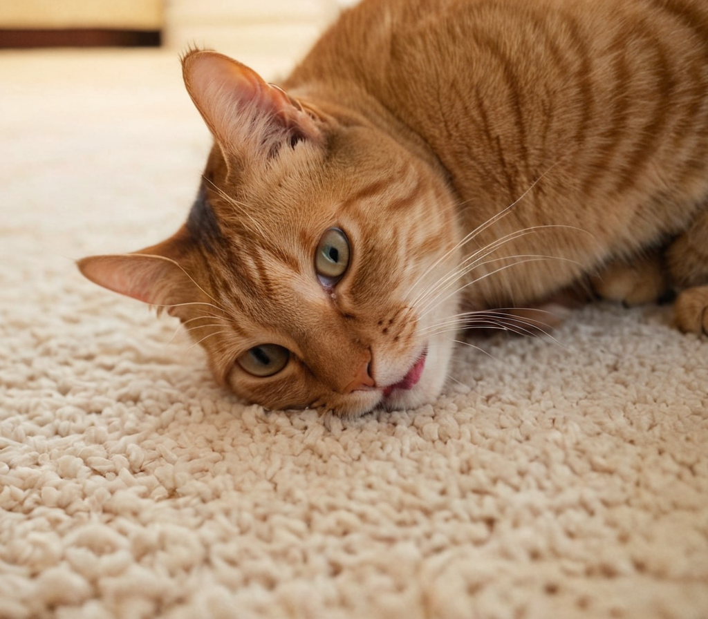 Why is My Cat Licking the Carpet?