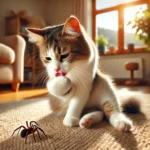 How do I know if my cat got bit by a spider?