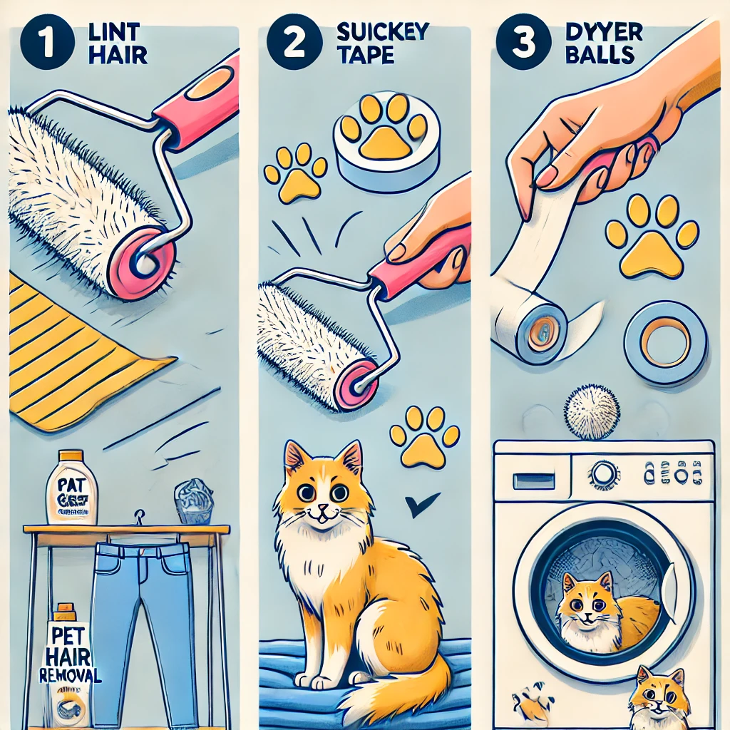 How to Get Cat Hair Off Clothes?